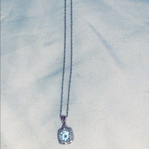 Aqua stone necklace